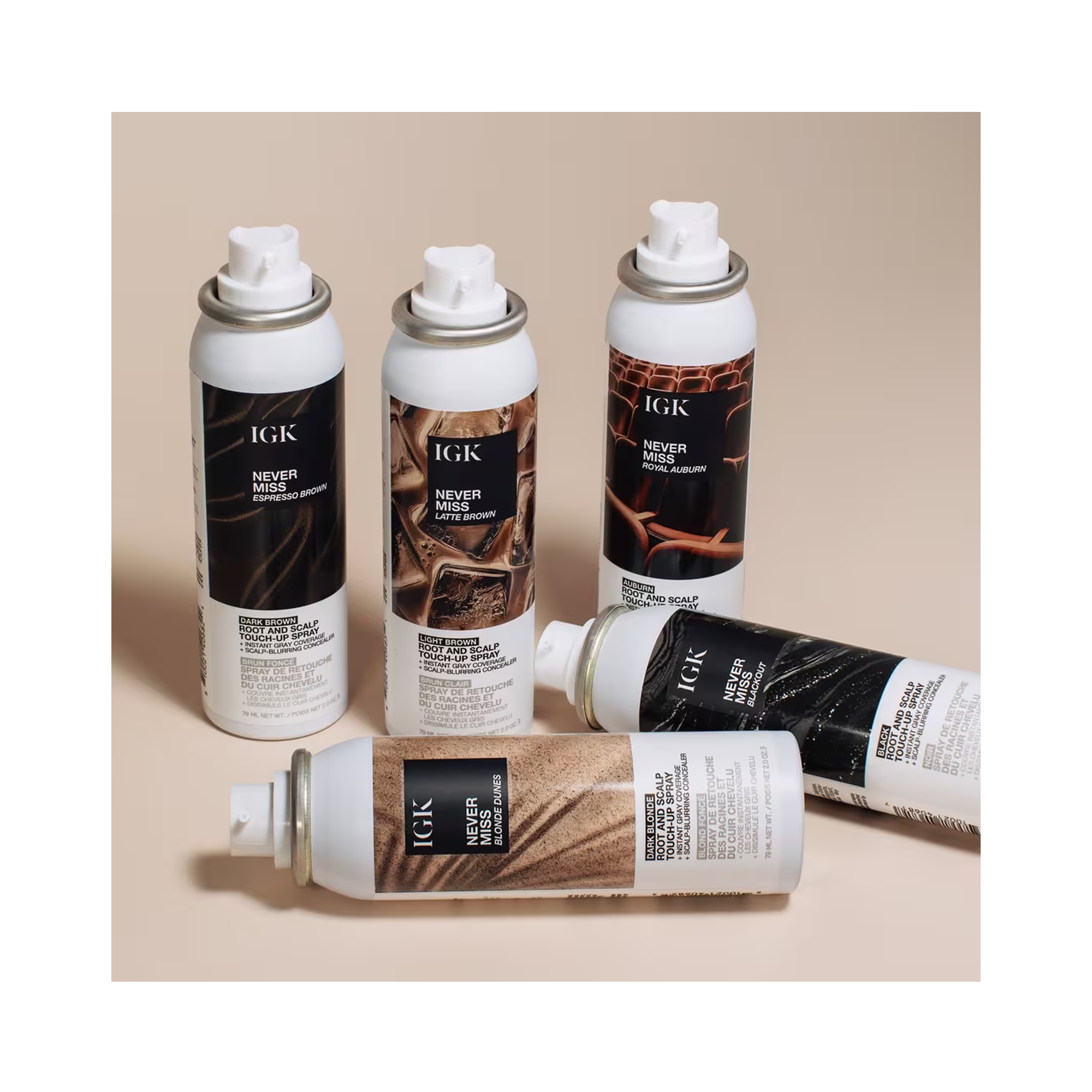 IGK Never Miss Root & Scalp Touch-Up Spray AUBURN / AUBURN