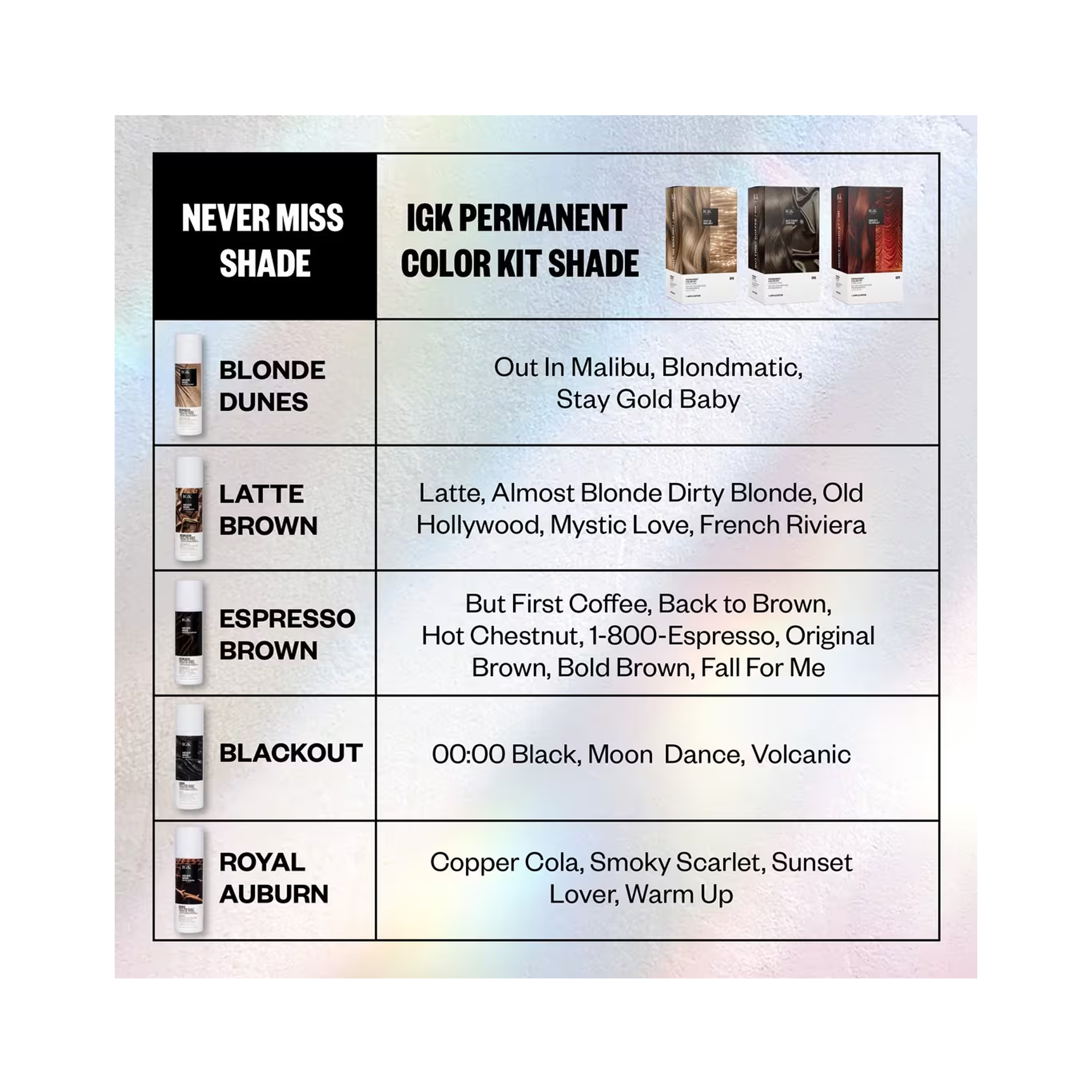 IGK Never Miss Root & Scalp Touch-Up Spray Black / Black