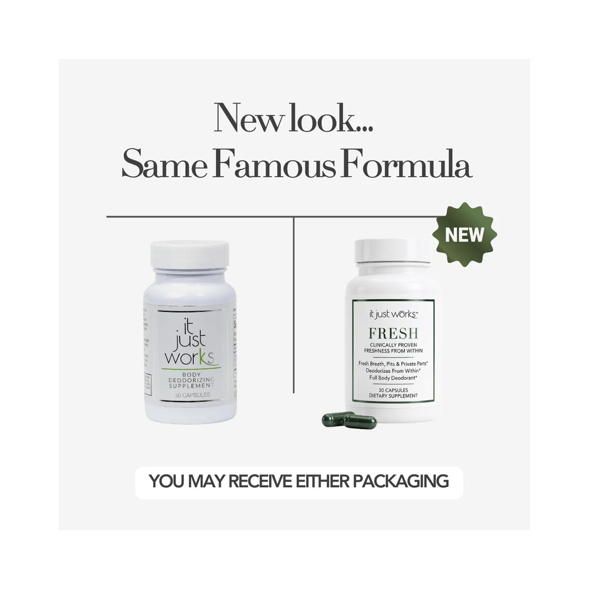 It Just Works Fresh-Deodorizing Supplement / 30CT, image 46181585584278