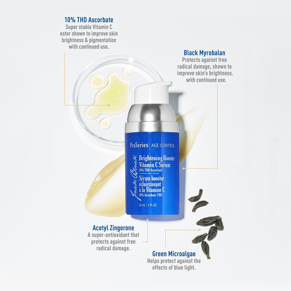 Jack Black Brightening Booster Vitamin C Serum / 1 OZ, image 28231664861334
