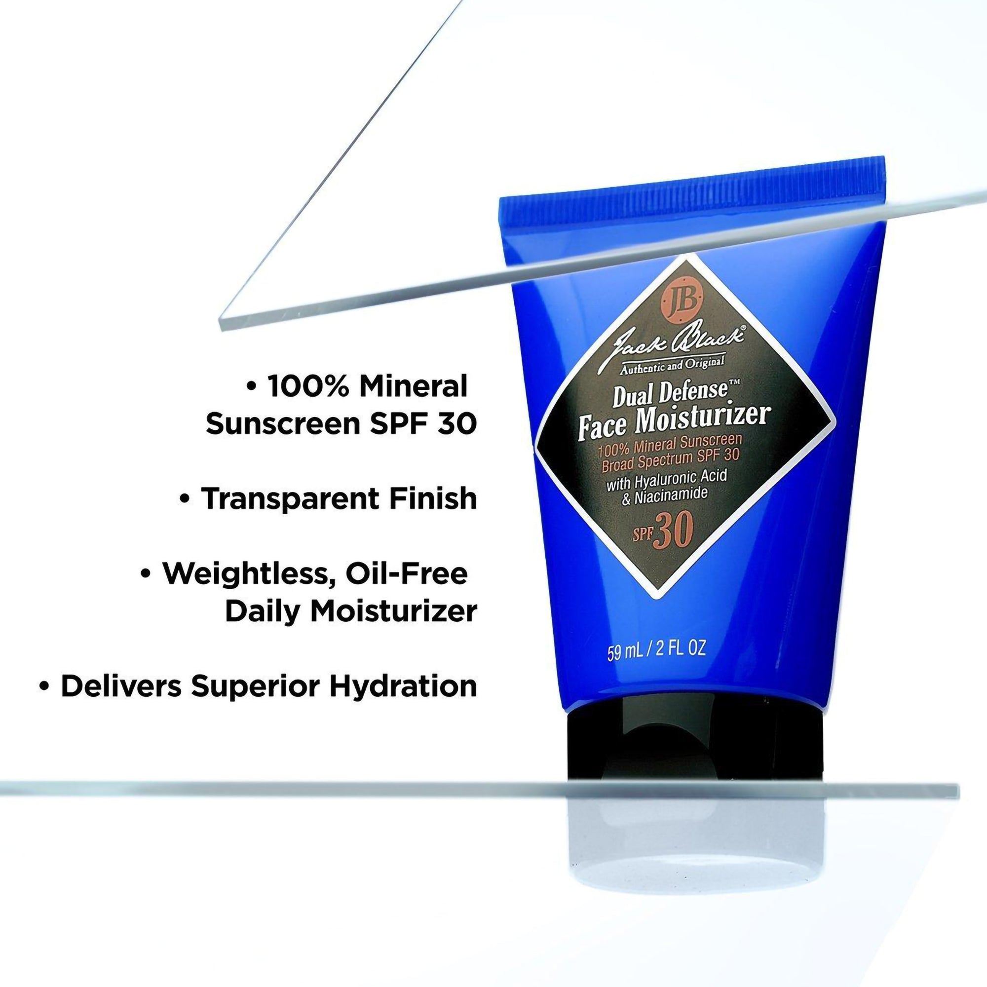 Jack Black Dual Defense Face Moisturizer Mineral Sunscreen / 2OZ