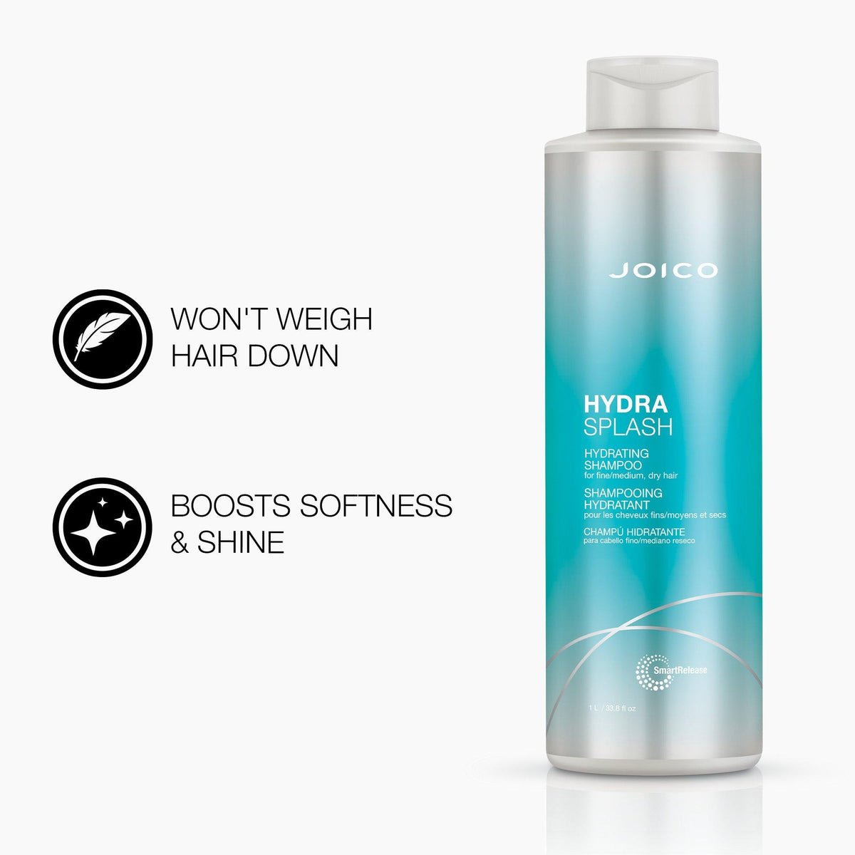 Joico Hydrasplash Hydrating Shampoo and Conditioner Liter Duo ($86 Value) / 33OZ, image 28264989720726