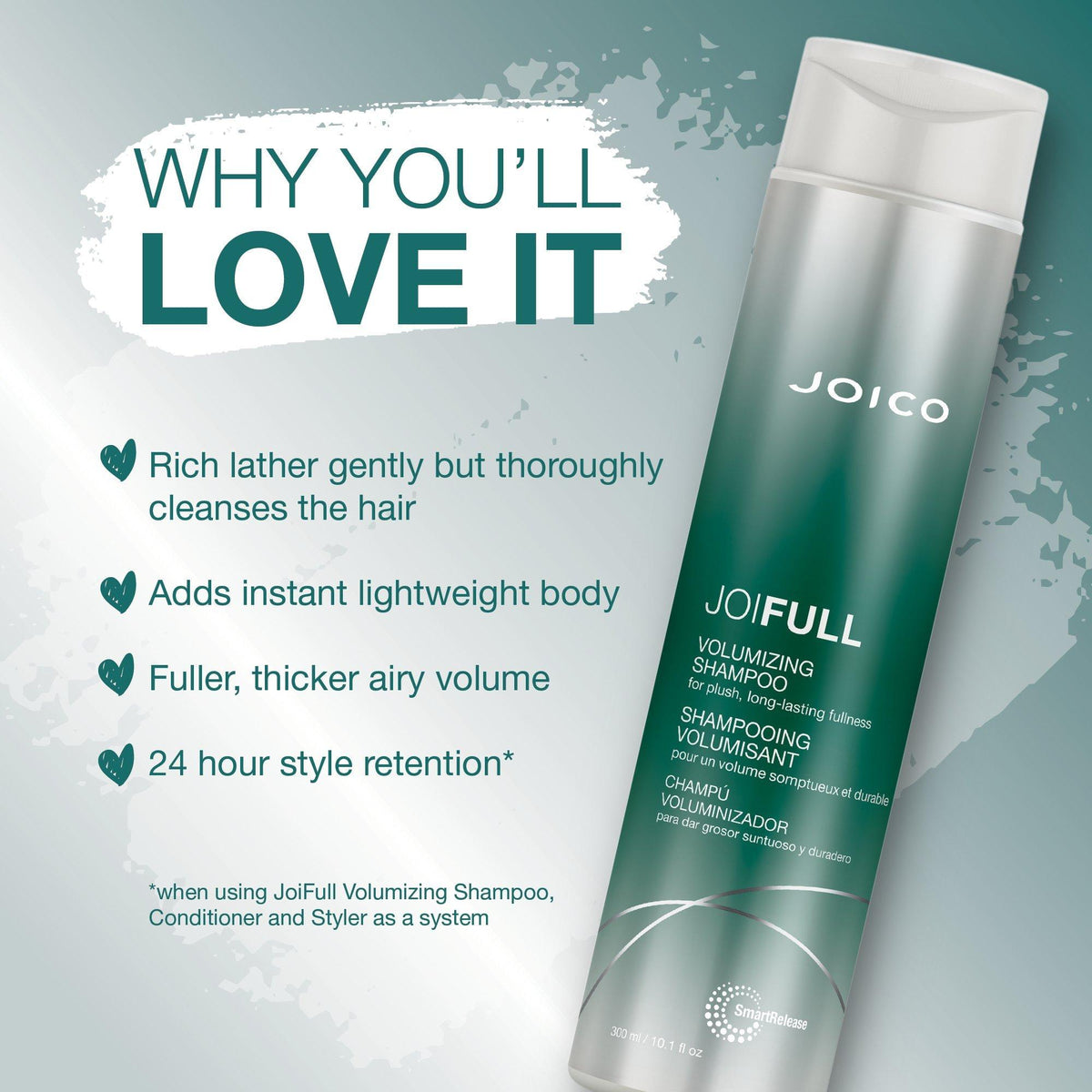 Joico JoiFULL Volumizing Shampoo / 10OZ, image 27455565856918