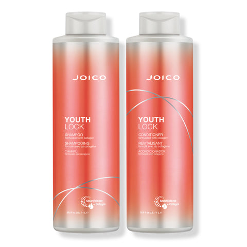Joico YouthLock Shampoo and Conditioner Formulated With Collagen Liter Duo ($89 Value) / 33.8