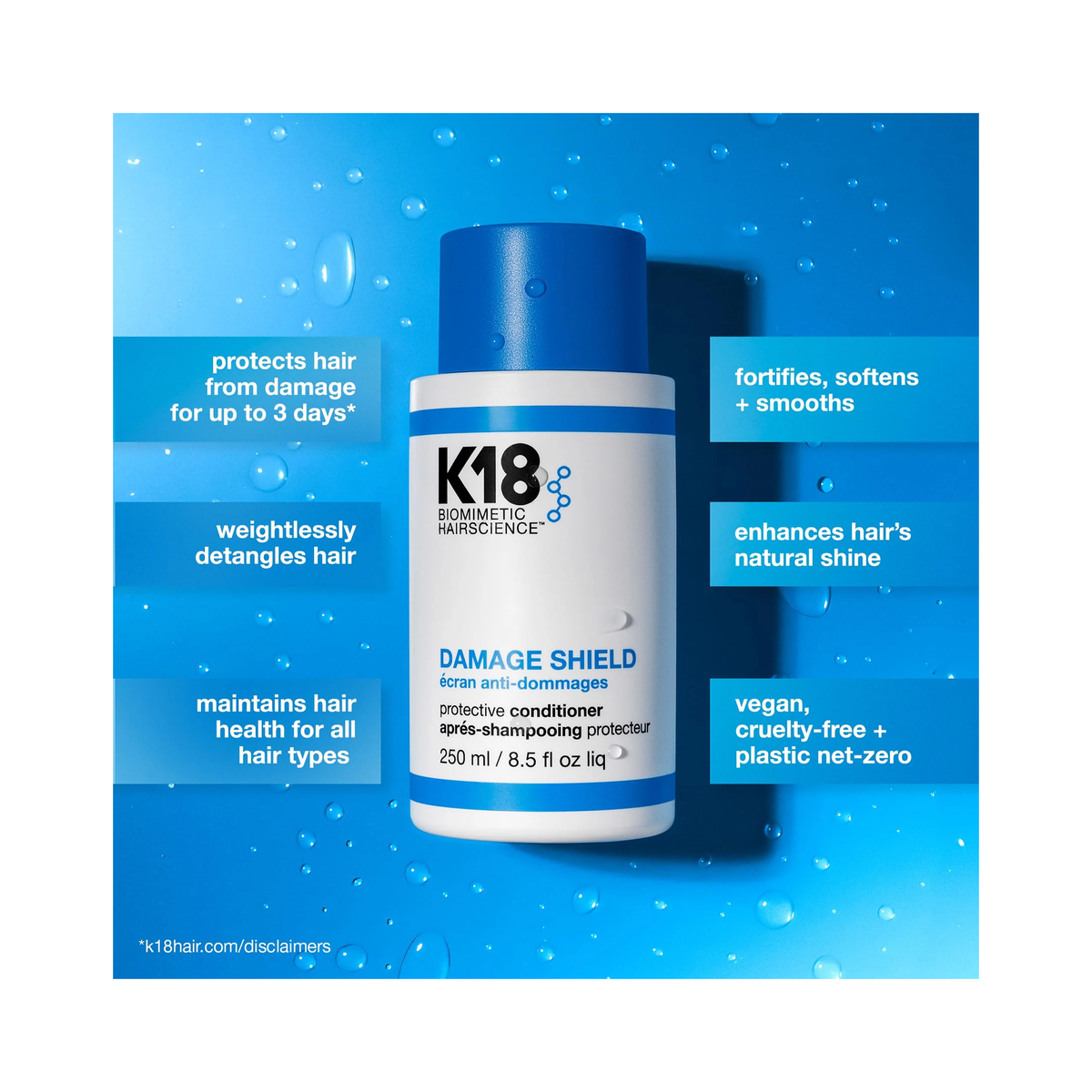K18 Biomimetic Damage Shield Shampoo & Conditioner Duo 8OZ / 8OZ, image 30638455750806