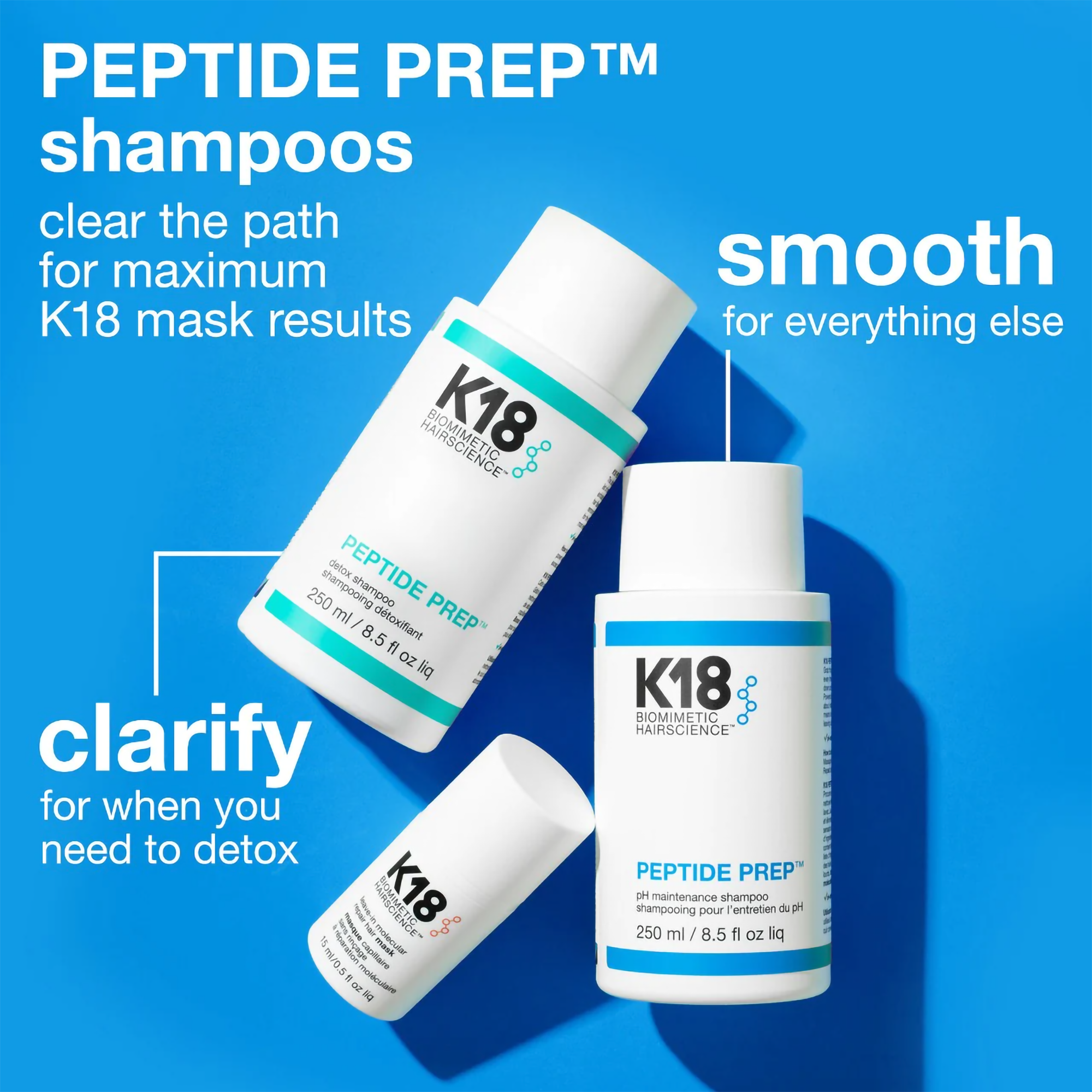 K18 Peptide Prep Detox Shampoo / 8.5OZ