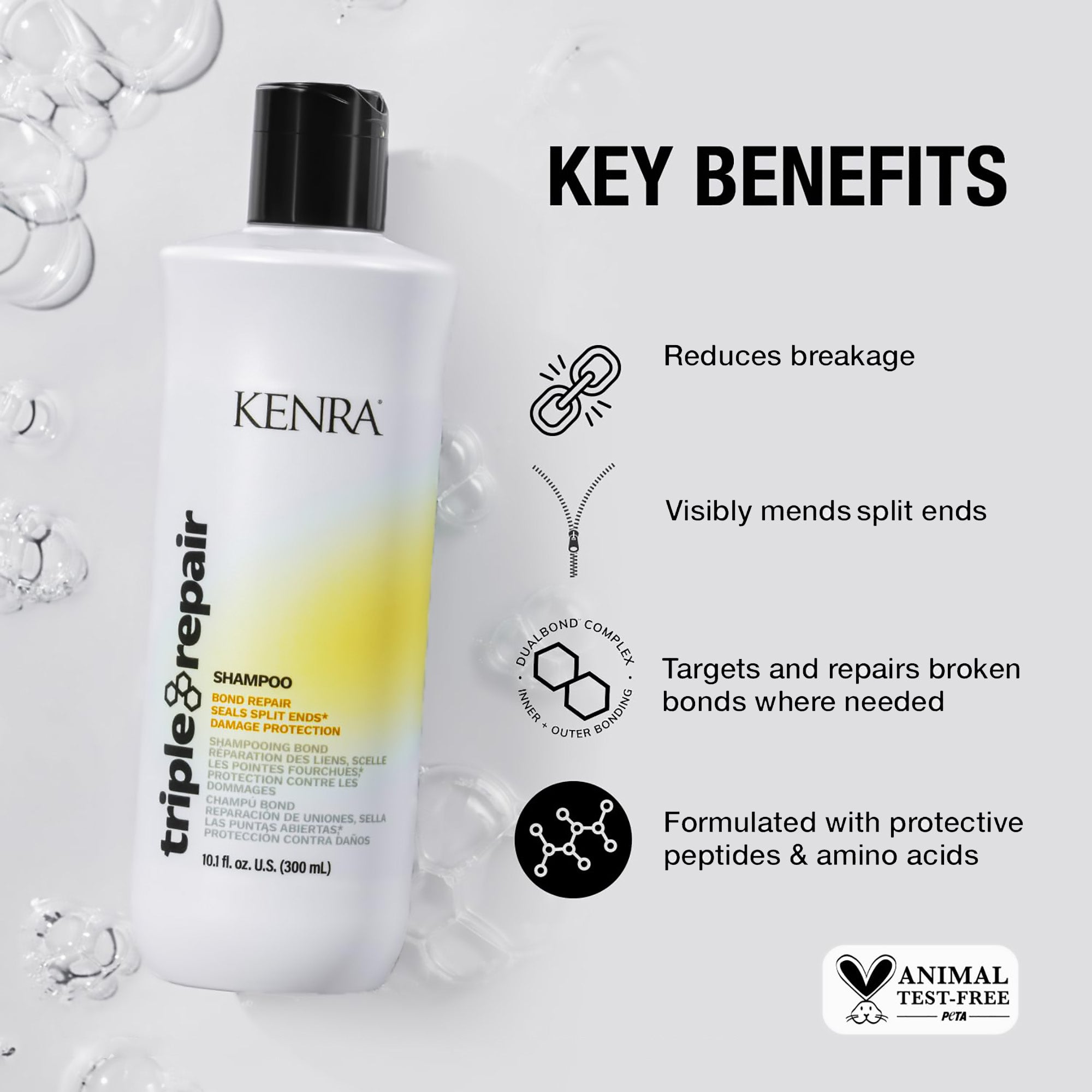 Kenra Professional Triple Bond Repair Shampoo - 10oz / 10OZ