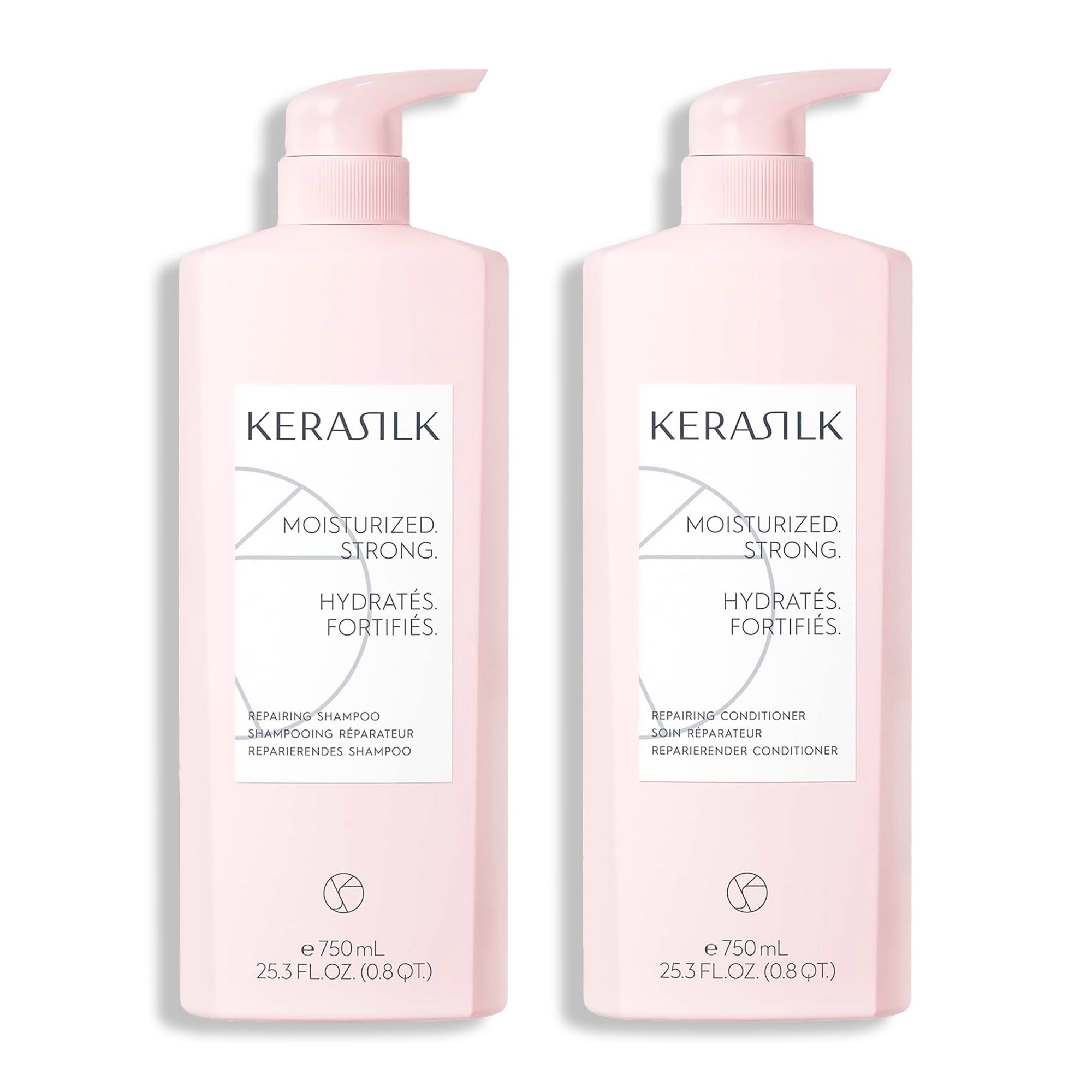 Kerasilk Repairing Shampoo and Conditioner Duo - 25oz ($130 Value) / 25OZ