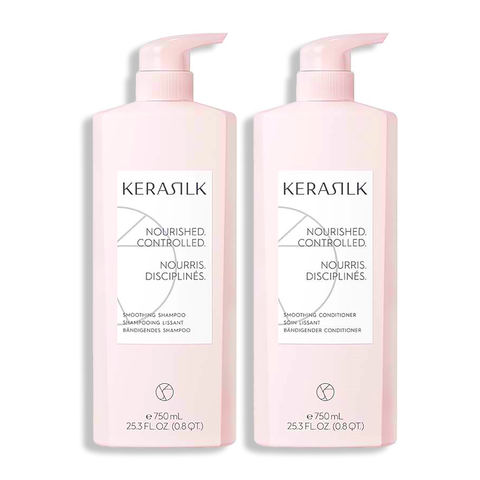 Kerasilk Smoothing Shampoo and Conditioner Duo - 25oz ($130 Value) / 25OZ