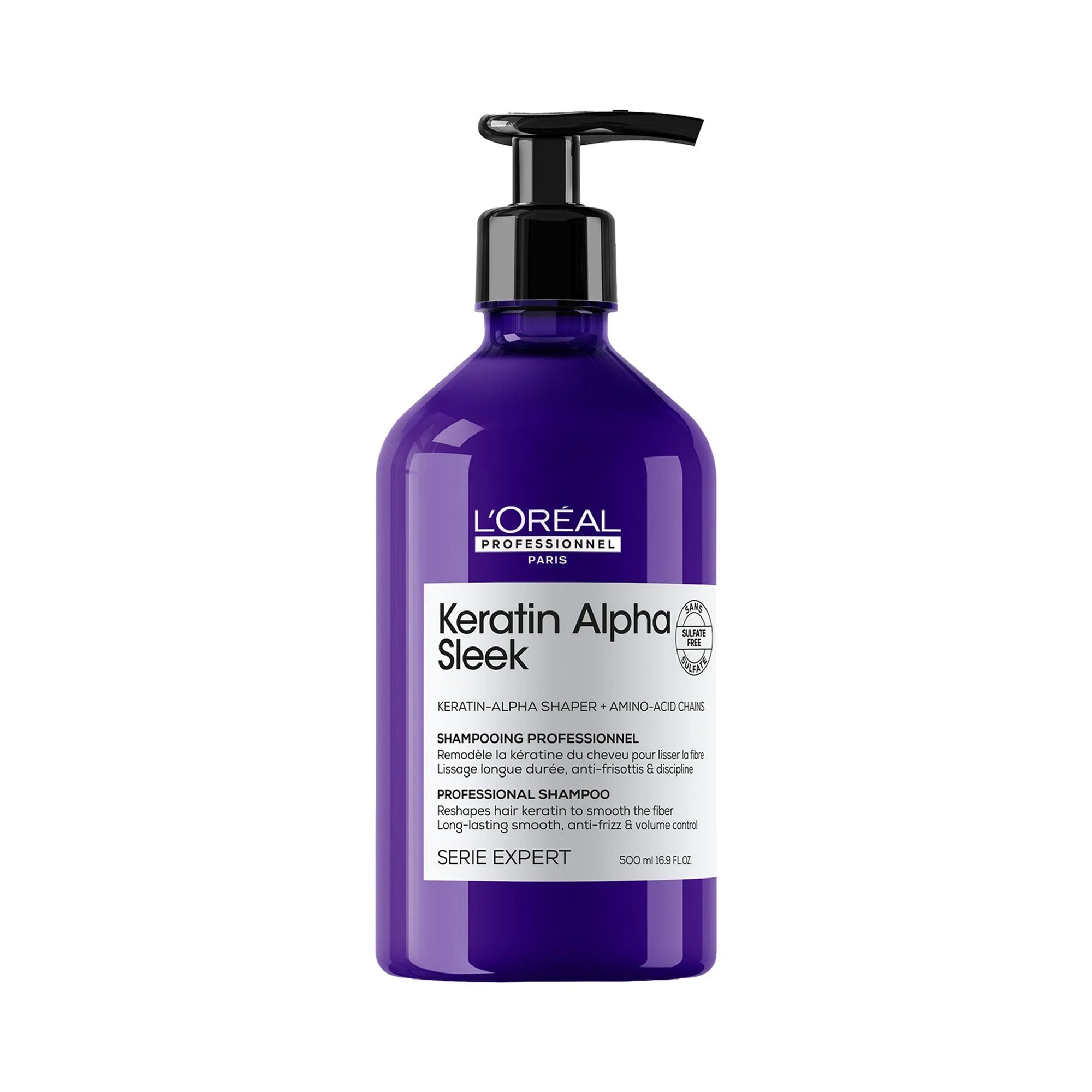 LOreal Serie Expert Keratin Alpha Sleek Shampoo / 16.9OZ