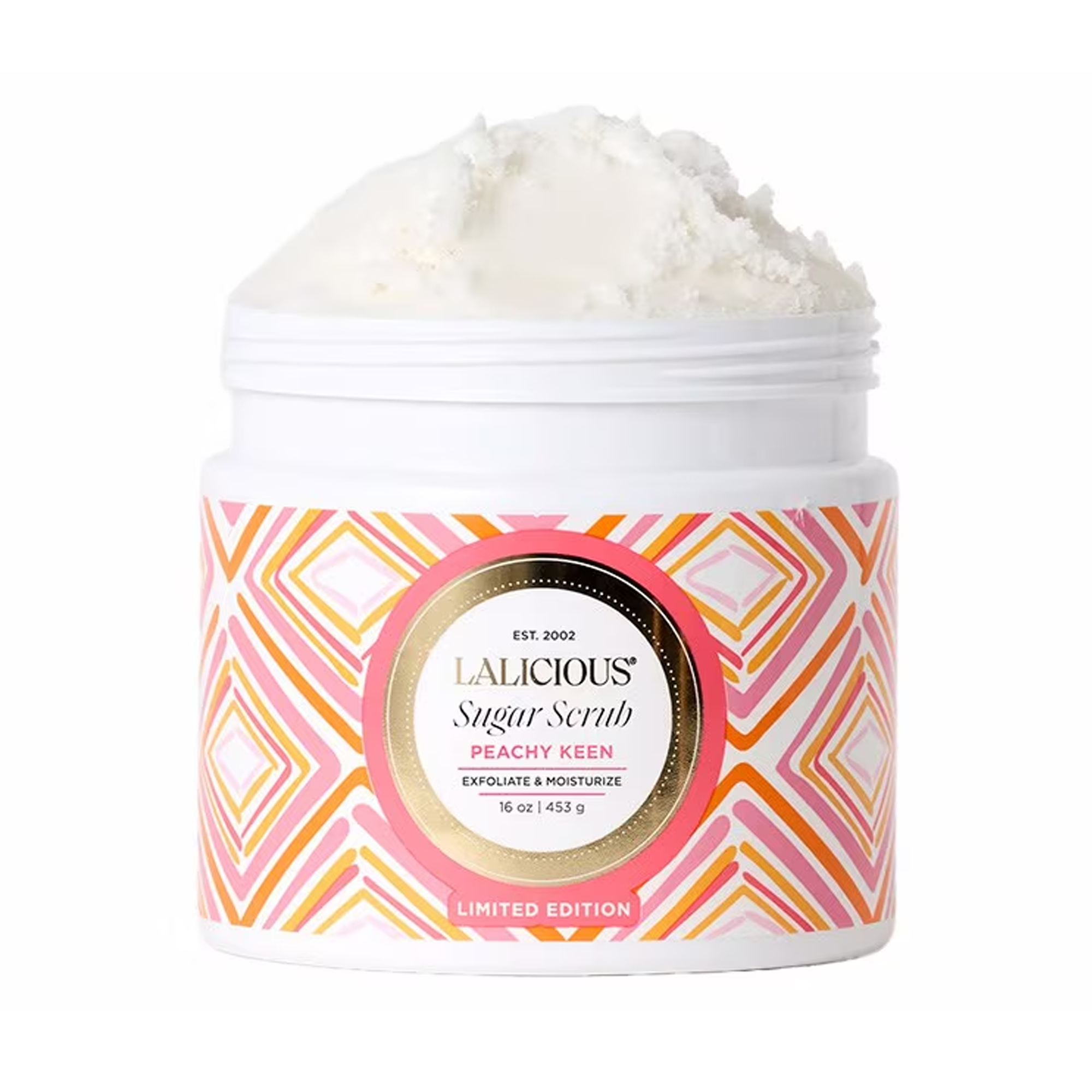 LALICIOUS Peachy Keen Sugar Scrub - - Planet Beauty