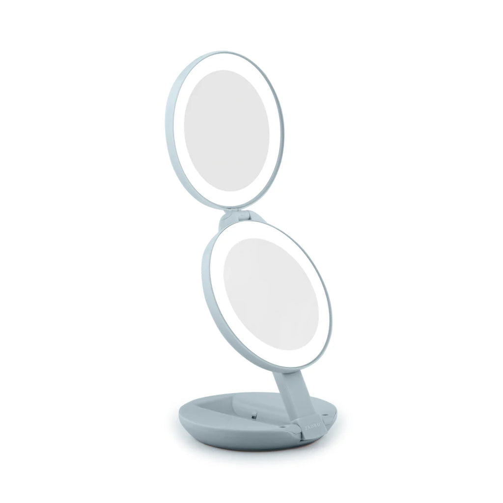 Zadro 4.75" Round Dual LED Lighted Travel Mirror 10X 1X / FRENCH BLUE - LEDT01FRBL thumbnail 23
