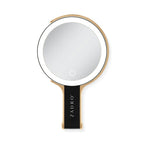 Zadro LED Lighted Travel-Ready Hand Mirror with Magnification & Multi-Position Stand 10X 1X / BLACK - LEDTN10BK