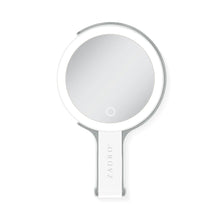 Zadro LED Lighted Travel-Ready Hand Mirror with Magnification & Multi-Position Stand 10X 1X / WHITE - LEDTN10WH