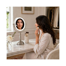 Zadro 11 Round Dimmable Touch LED Dual-Sided Mirror 10X/1X LEDVPRT410
