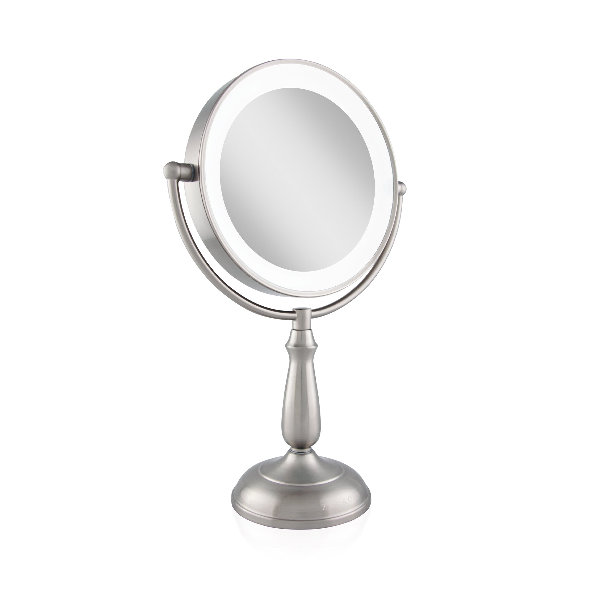 Zadro  11 Round Dimmable Touch LED Dual-Sided Mirror 12X/1X LEDVPRT412