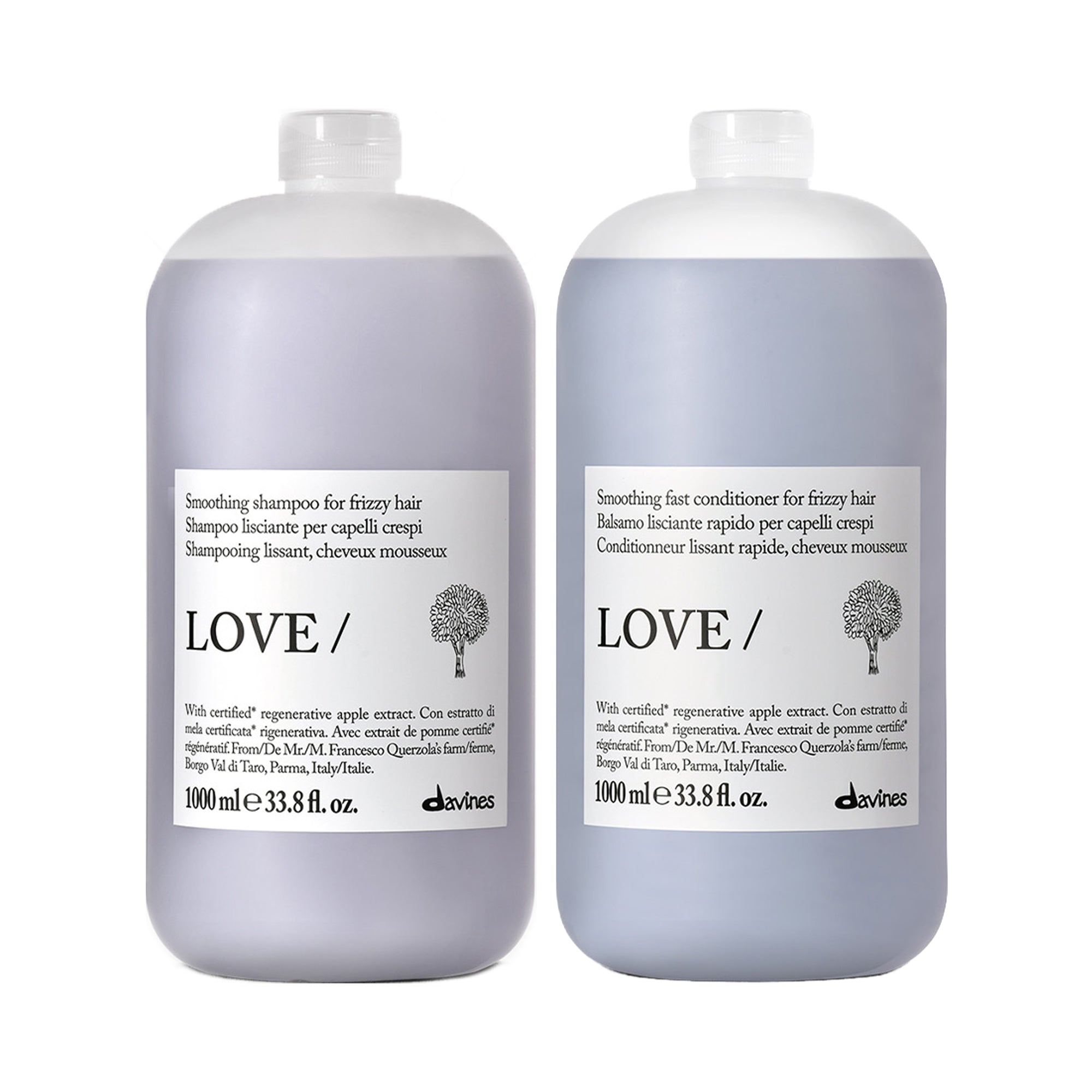 Davines LOVE Smoothing Liter Duo / 33.8OZ