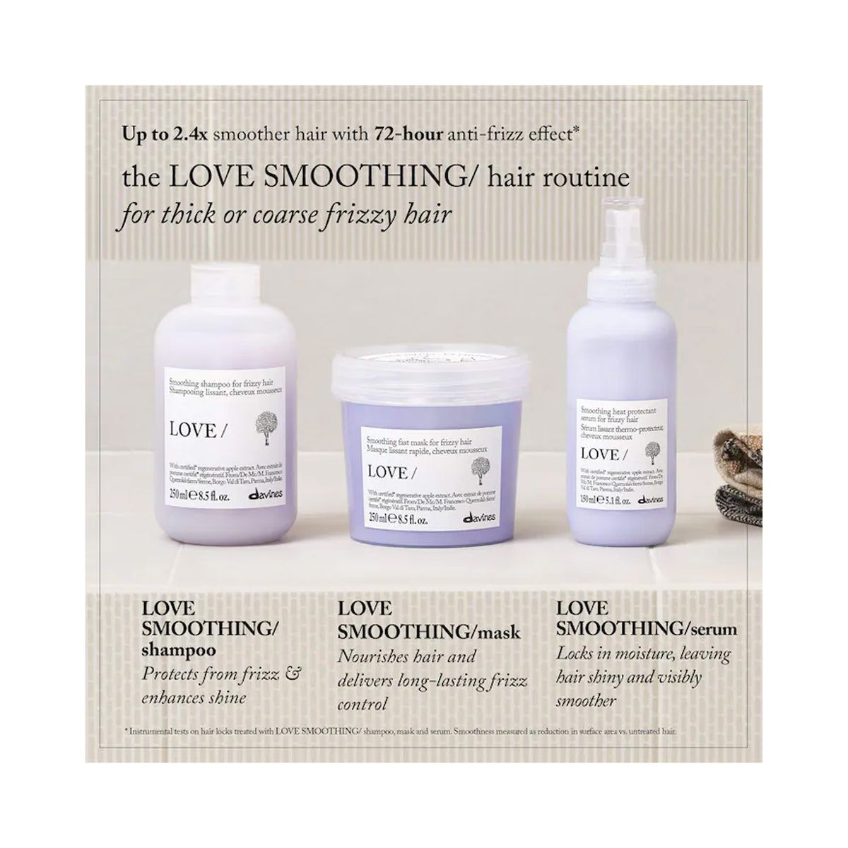 Davines LOVE Smoothing Mask / 33.8OZ, image 32629122203798