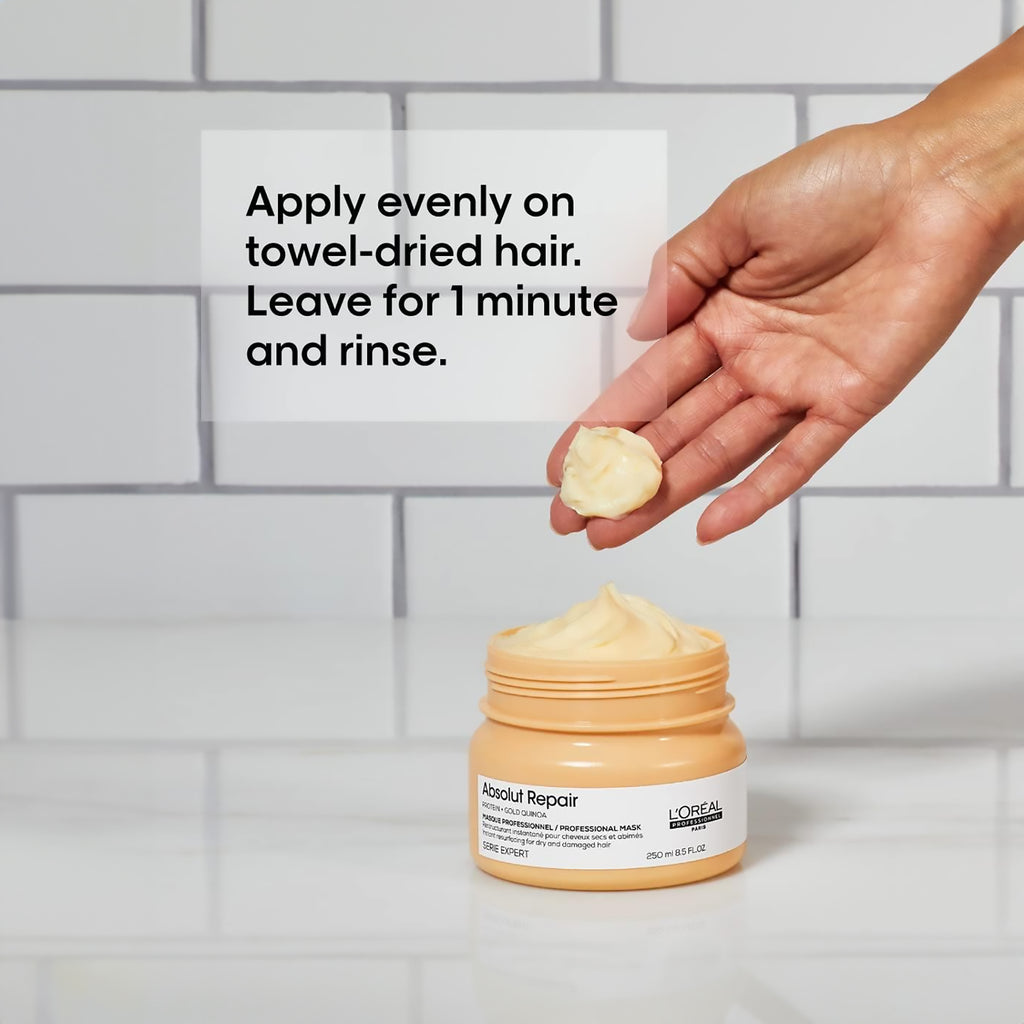 L'Oreal Serie Expert Absolut Repair Instant Mask - 8.4oz / 8.4OZ thumbnail 4