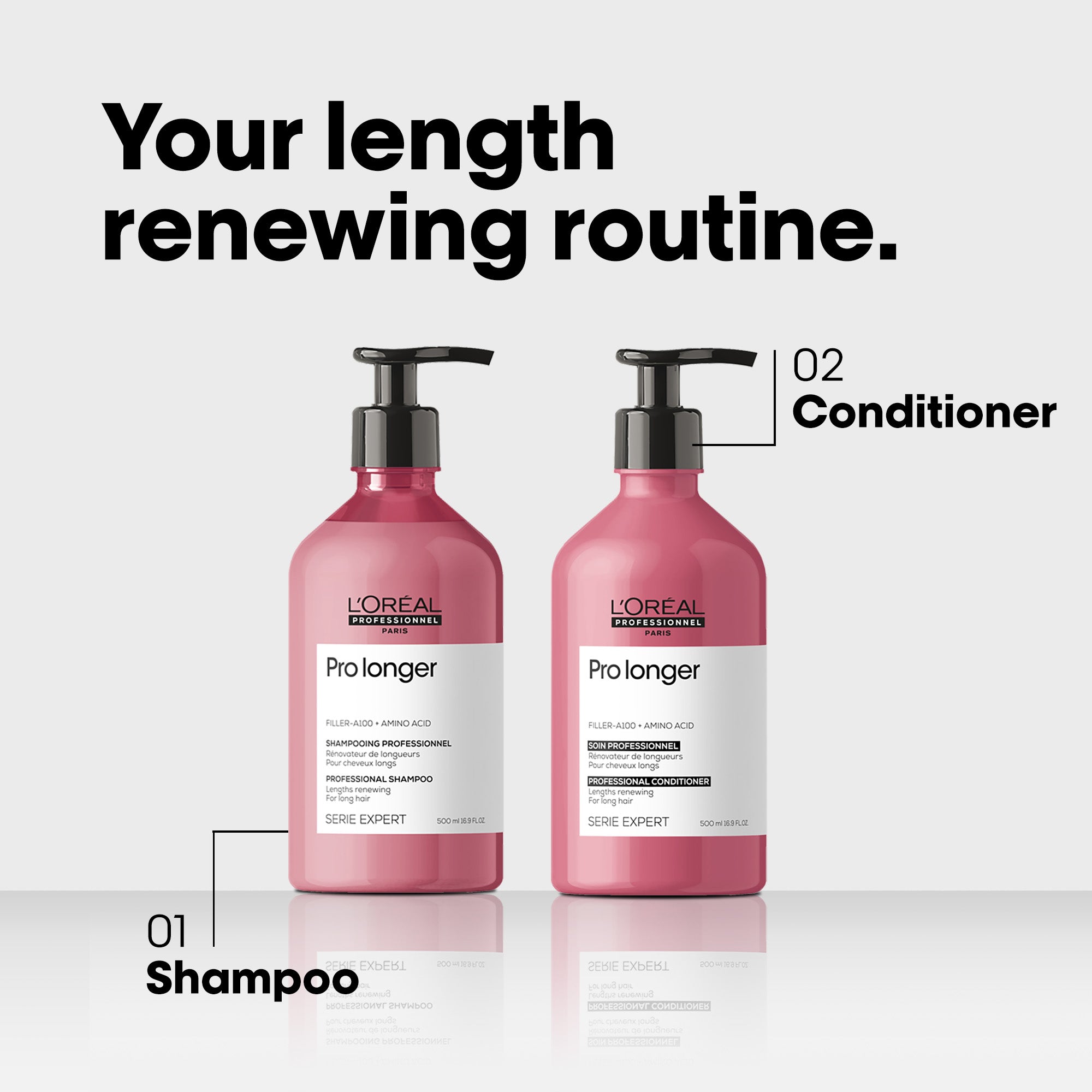 L'oreal Serie Expert Pro Longer Shampoo - 16oz / 16.9OZ