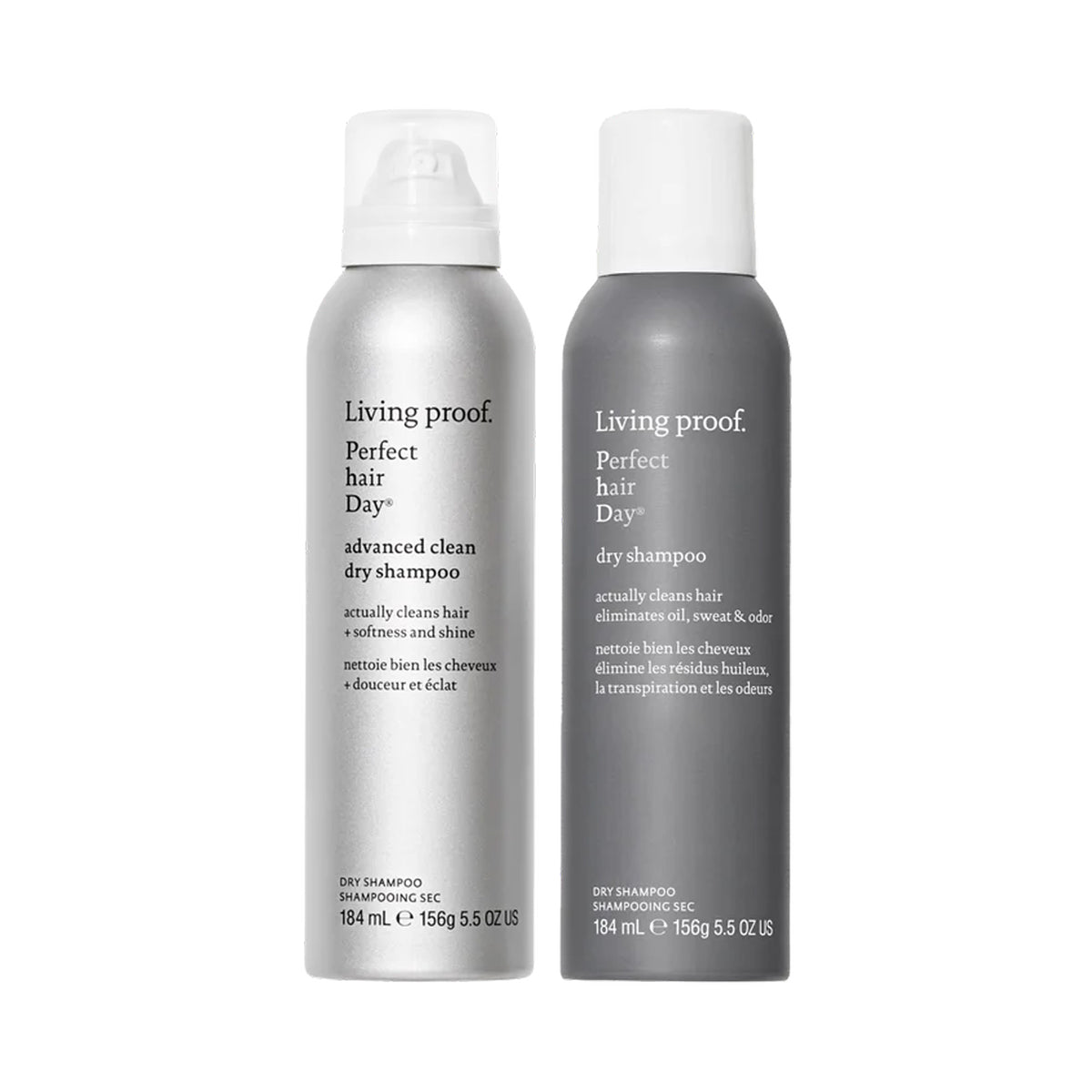 Living Proof Perfect Hair Day (PhD) Clean Hair Duo (PhD Dry Shampoo + PhD Advanced Clean Dry Shampoo) / 5.5OZ