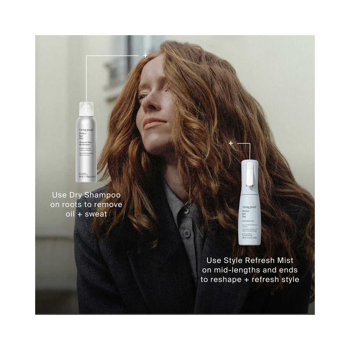 Living Proof Perfect Hair Day (PhD) Clean Hair Duo (PhD Dry Shampoo + PhD Advanced Clean Dry Shampoo) / 5.5OZ