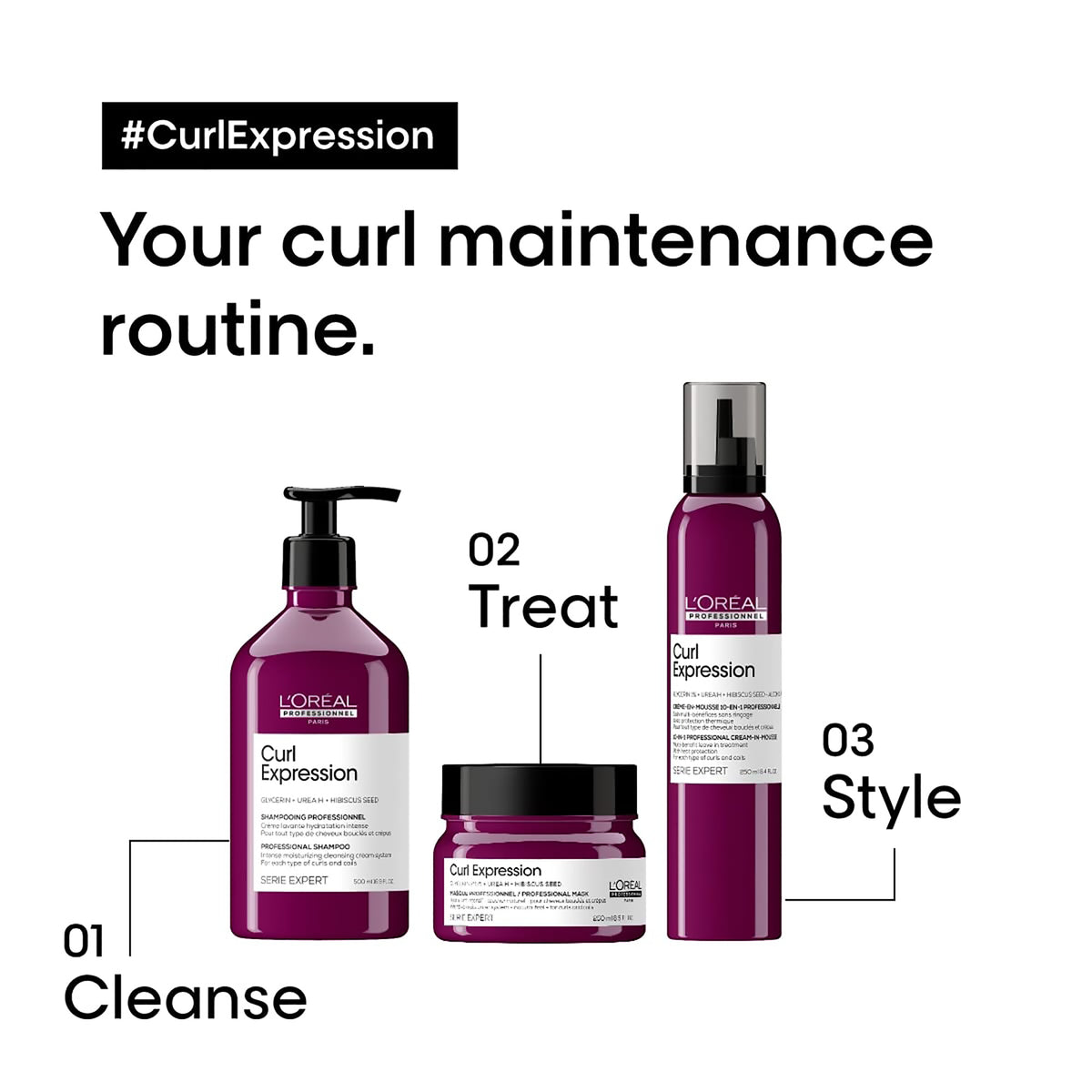 L'Oreal Serie Expert Curl Expression 10-In-1 Cream-In-Mousse / 8.5OZ, image 27658185572502