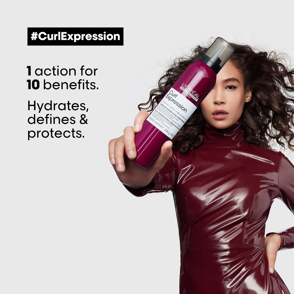 L'Oreal Serie Expert Curl Expression 10-In-1 Cream-In-Mousse / 8.5OZ, image 27658185638038