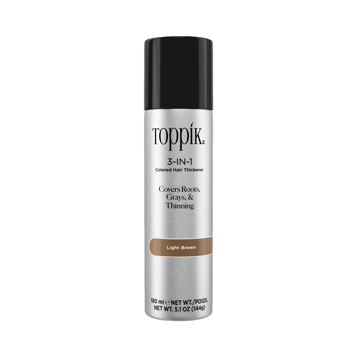 Toppik 3-In-1 Colored Hair Thickener Spray - Light Brown 5.1oz / Light Brown