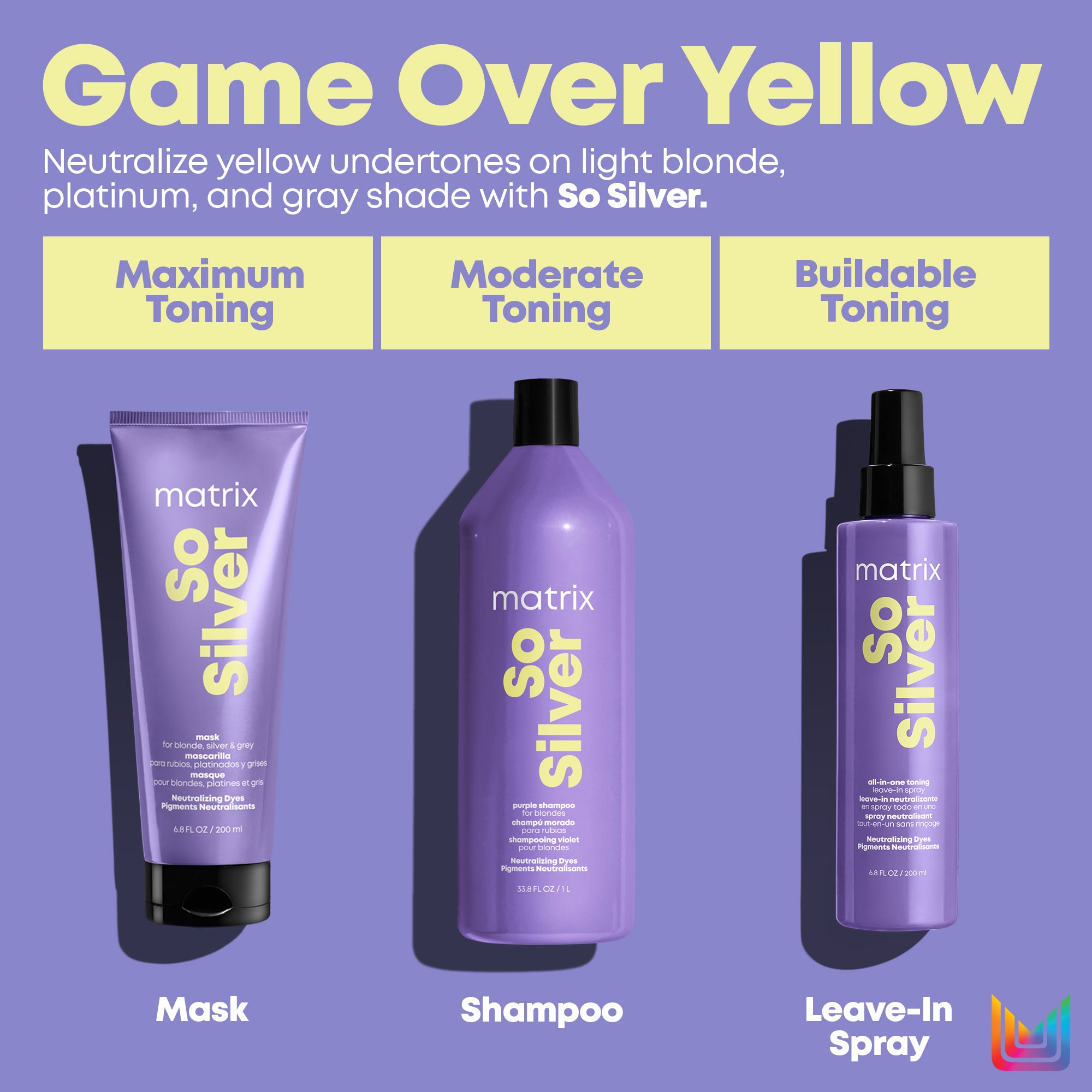 Matrix So Silver Shampoo and Conditioner Beauty