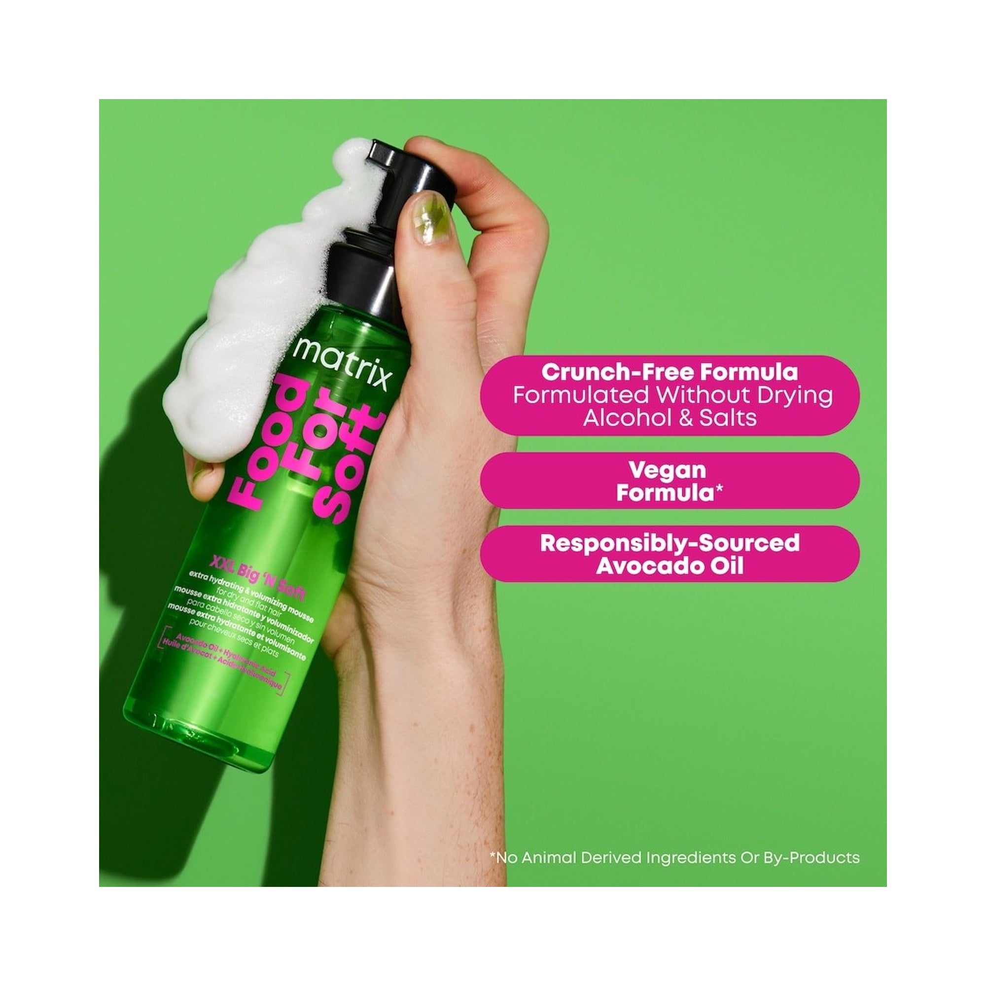 Matrix Food For Soft XXL Big N Soft Volumizing Mousse / 7OZ