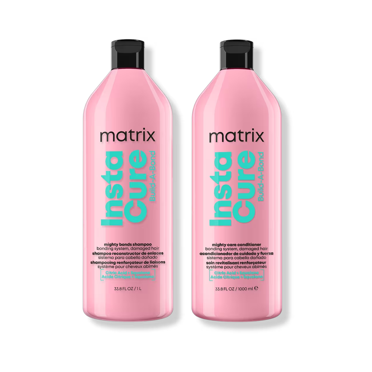 Matrix Insta Cure Build-A-Bond Shampoo & Conditioner Liter Duo / 33OZ