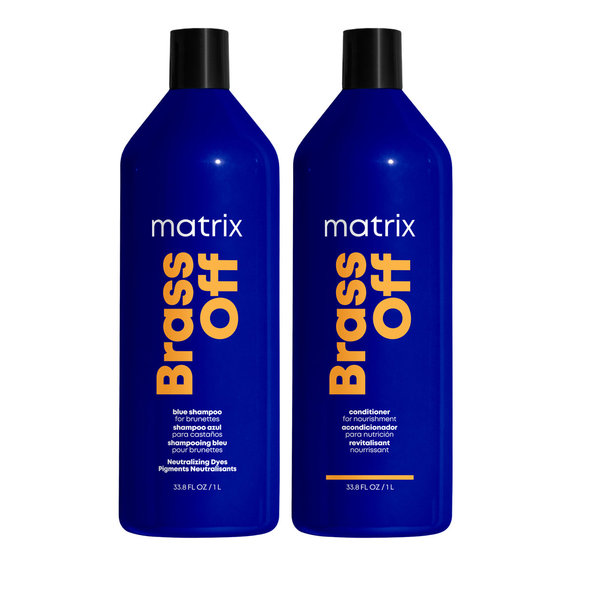 Matrix Brass Off Shampoo & Conditioner Liter Duo ($96 Value) / 33OZ