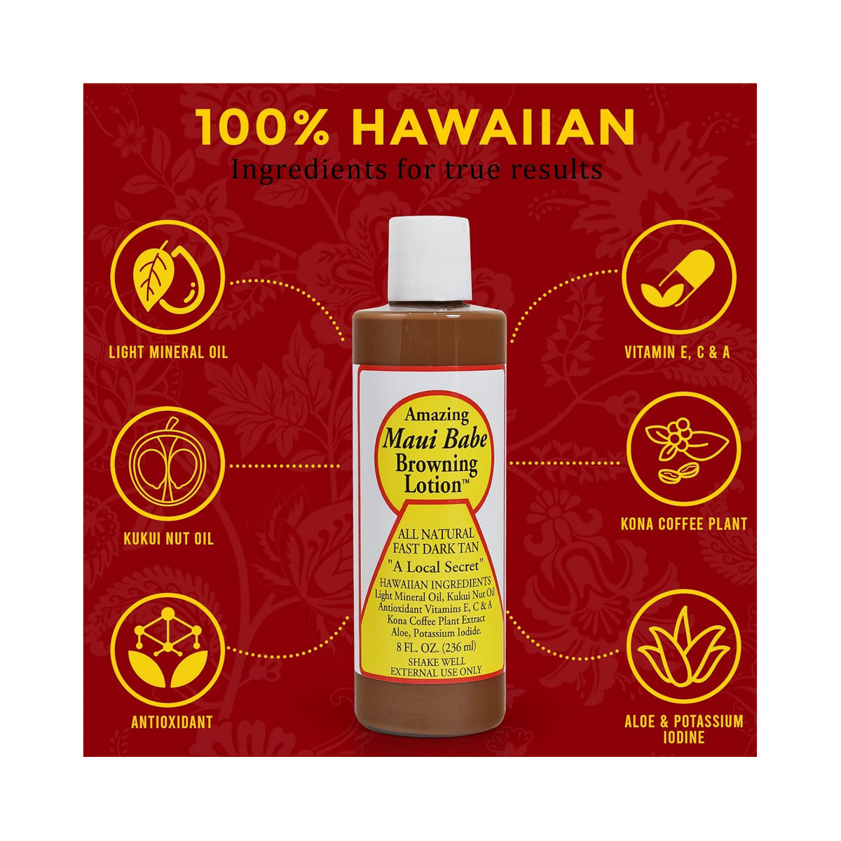 Maui Babe Browning Lotion / 8.OZ, image 32223153193110