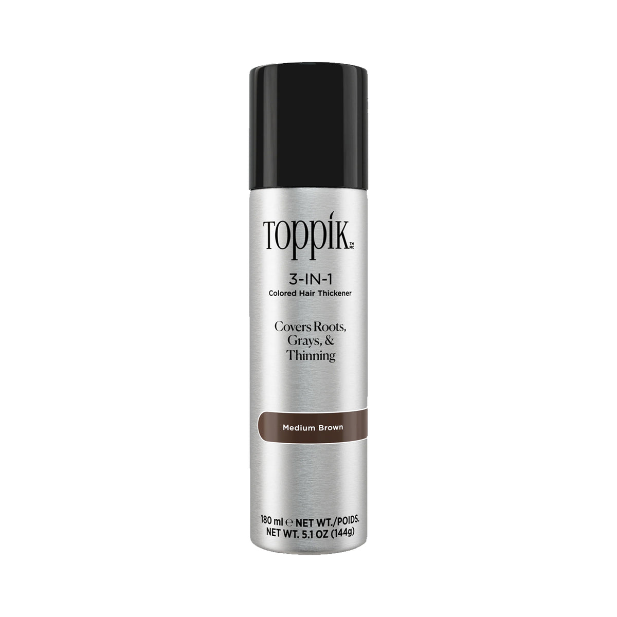 Toppik 3-In-1 Colored Hair Thickener Spray - Medium Brown 5.1oz / MEDIUM BROWN