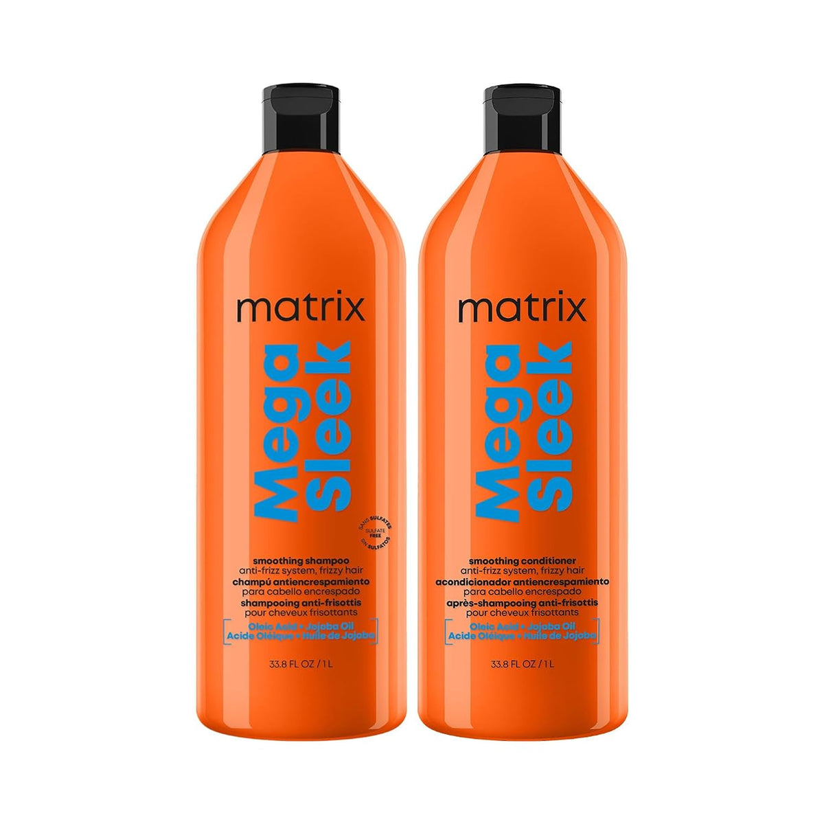 Matrix Mega Sleek Shampoo & Conditioner Liter Duo ($92 Value) / 33.8OZ