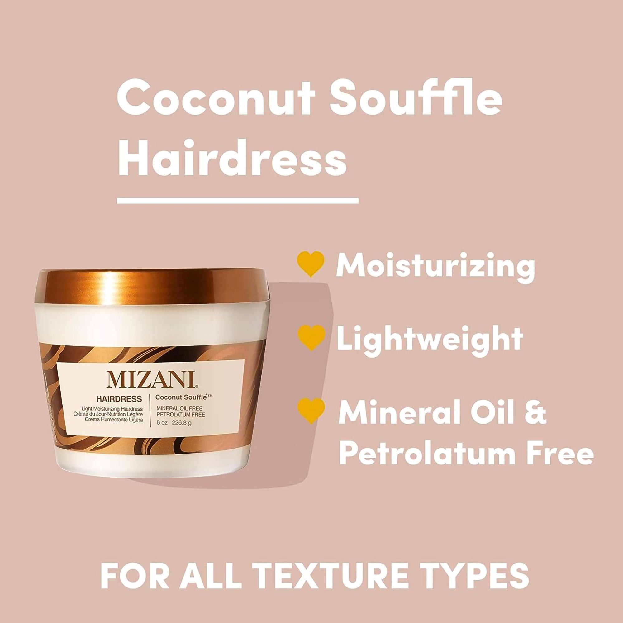 Mizani Coconut Souffle Light Moisturizing Hairdress / 8OZ