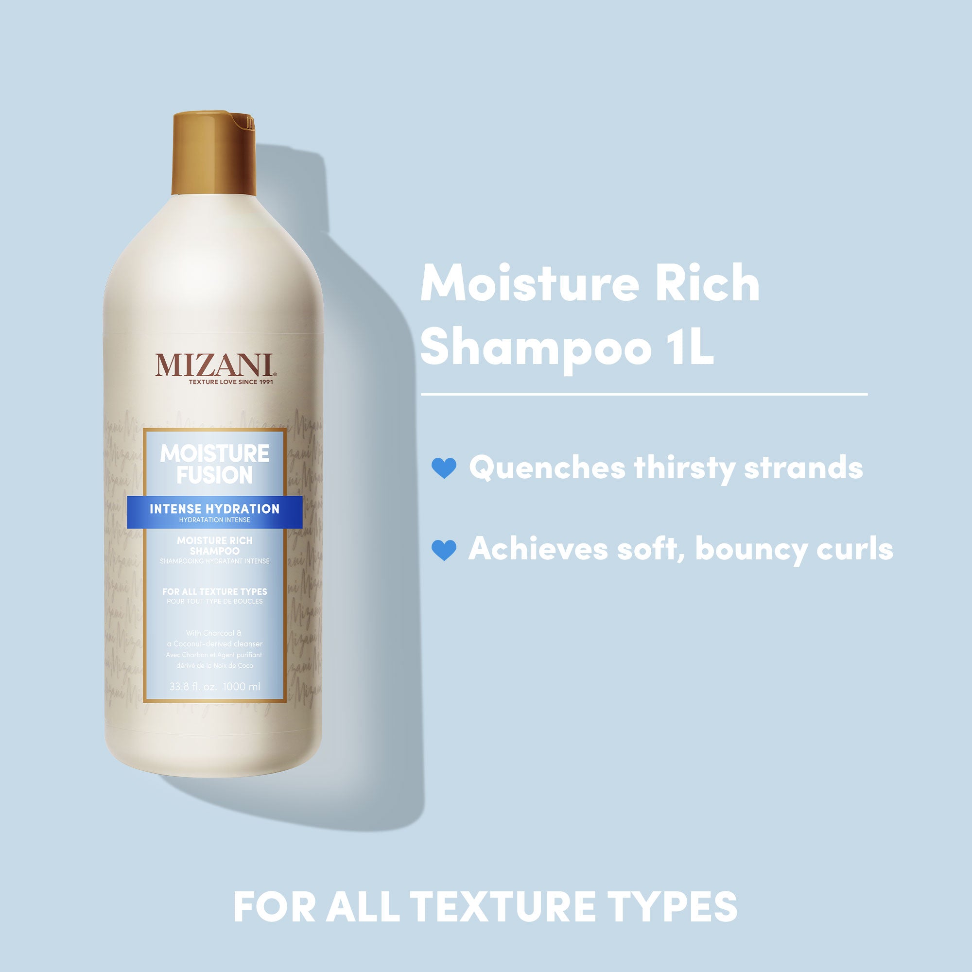 Mizani Moisture Fusion Moisture Rich Shampoo / 33.8OZ