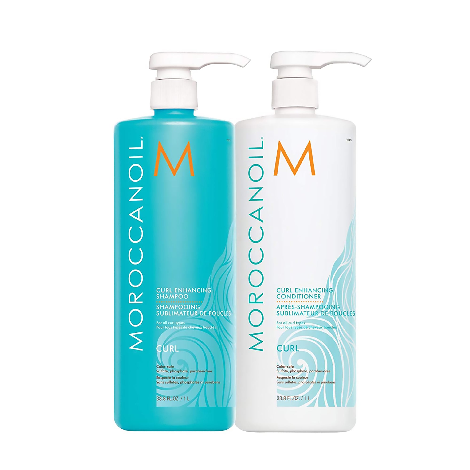 brugerdefinerede halv otte træfning Moroccanoil Curl Enhancing Shampoo and Conditioner - Planet Beauty