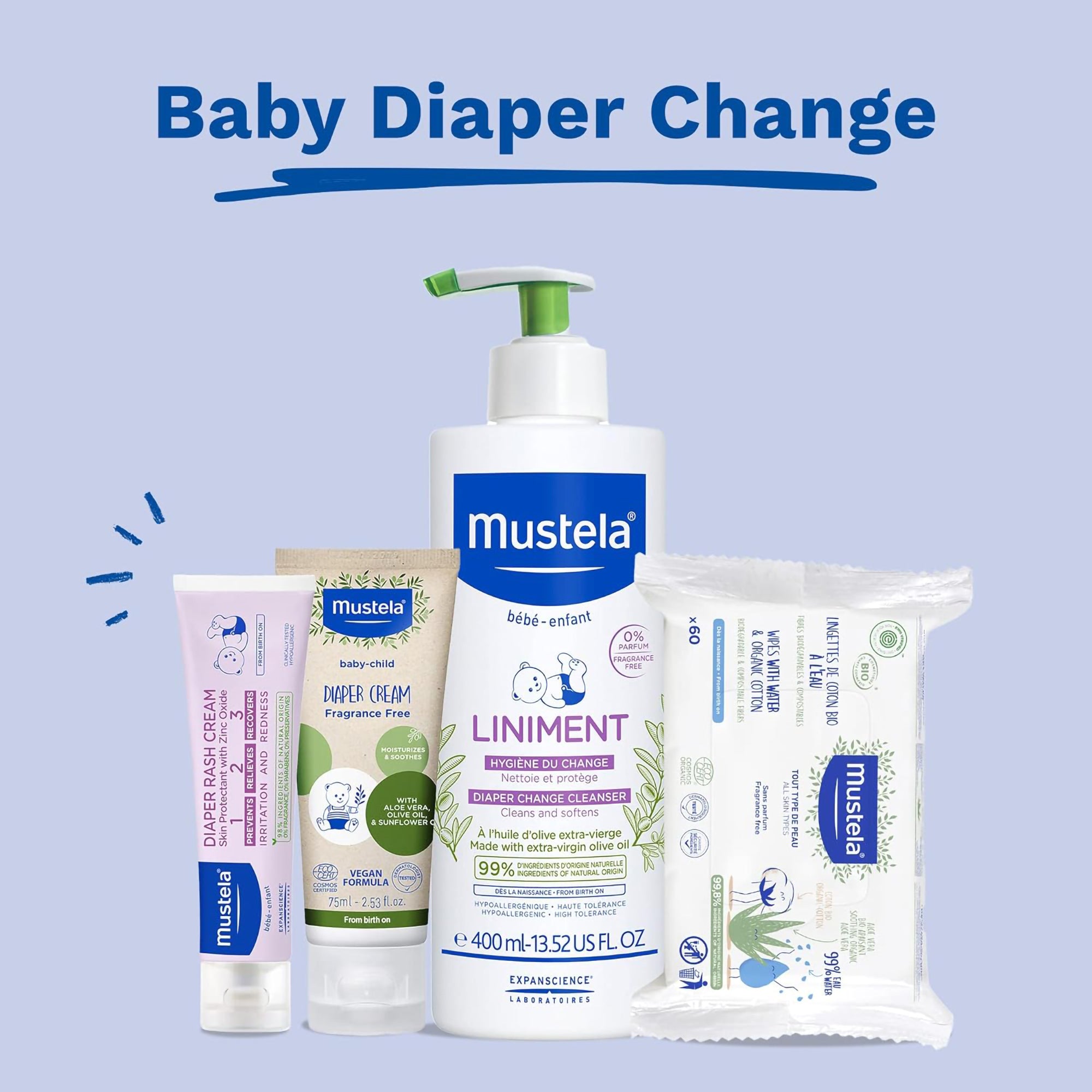 Mustela Baby Diaper Rash Cream / 3.8OZ