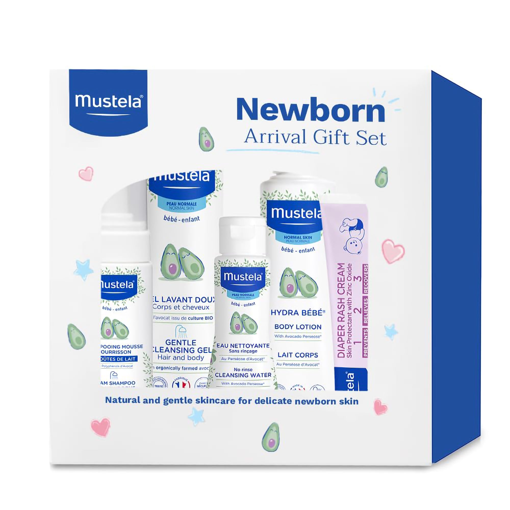 Mustela Newborn Arrival Baby Bath and Body Gift Set / KIT