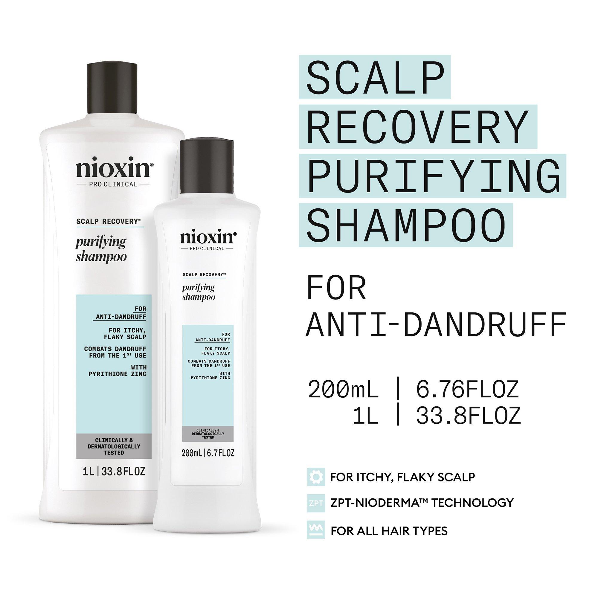 Nioxin Scalp Recovery Purifying Shampoo and Moisturizing Conditioner 6.7oz Duo ($52 Value) / 6.7OZ