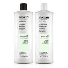 Nioxin Scalp Relief Cleansing Shampoo and Scalp + Hair Conditioner Liter Duo ($120 Value) / 33.8OZ