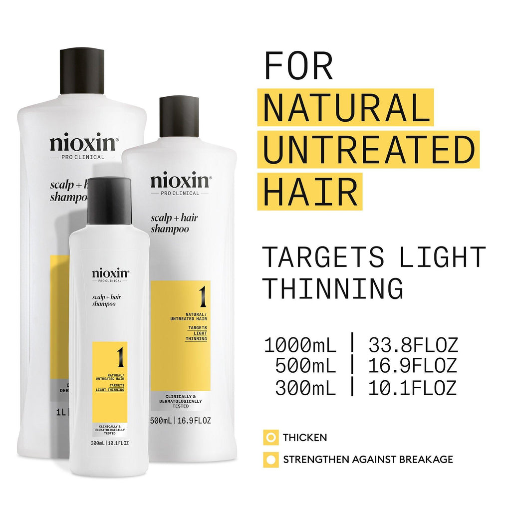 Nioxin System 1 Scalp + Hair Shampoo / 10.1OZ thumbnail 5
