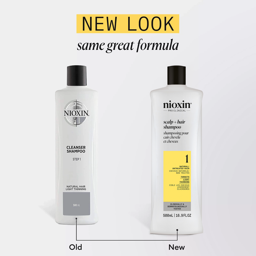 Nioxin System 1 Scalp + Hair Shampoo and Conditioner 16oz Duo ($70 Value) / 16.9oz