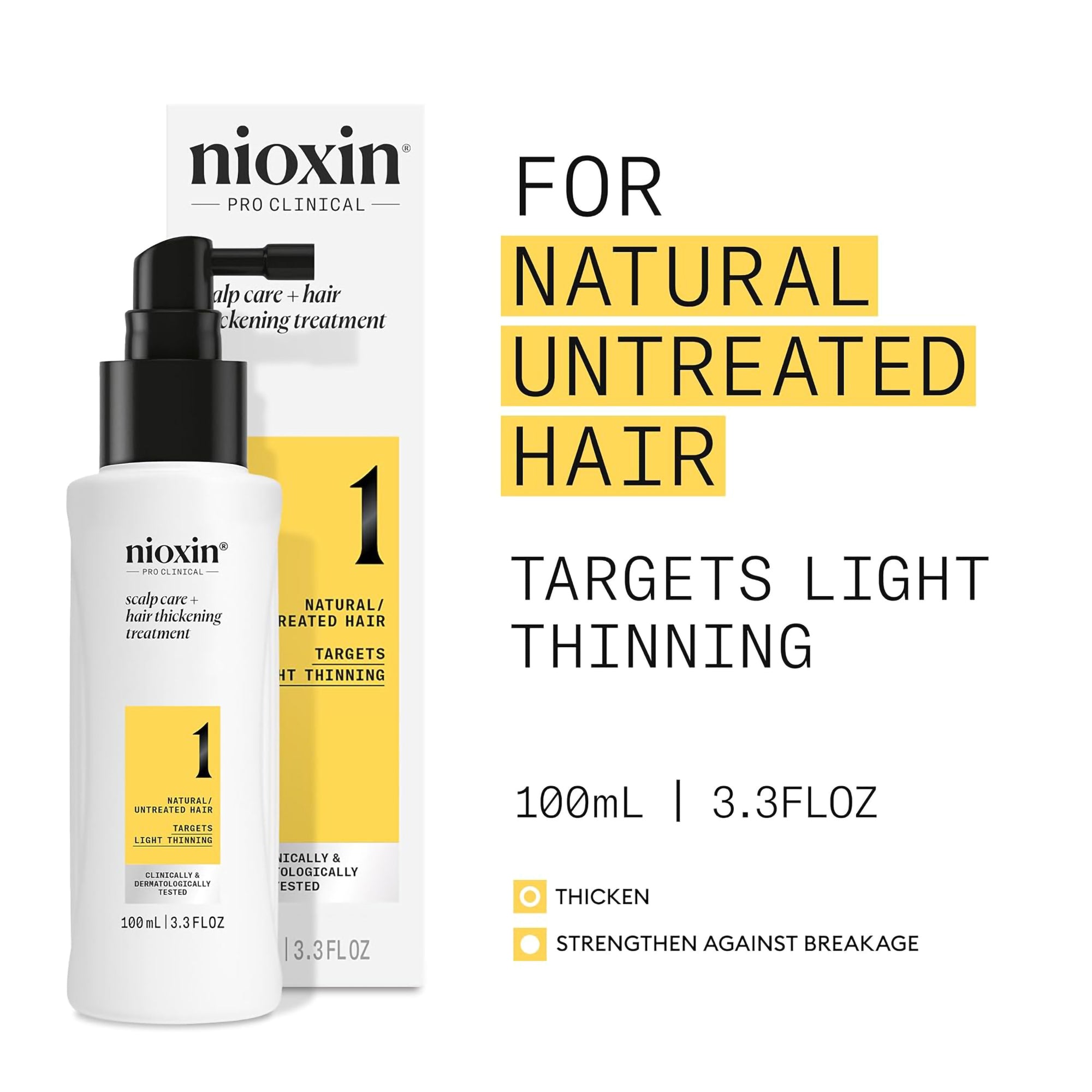 Nioxin System 1 Scalp Care + Hair Thickening Treatment / 3.3OZ