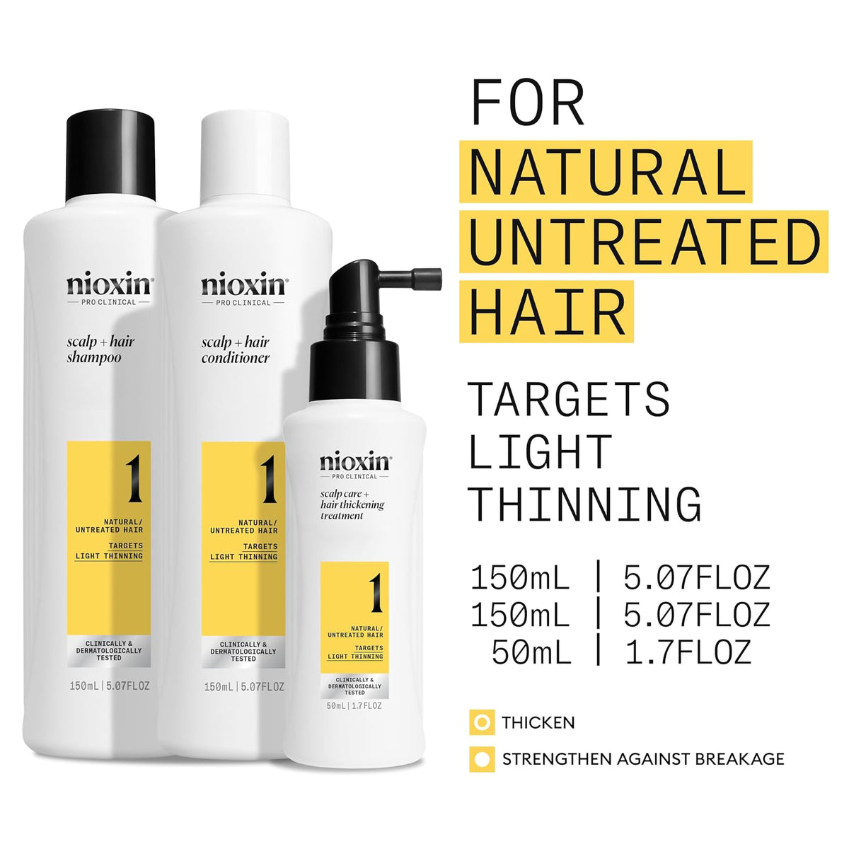 Nioxin System 1 Trial Kit / KIT, image 28186538344598