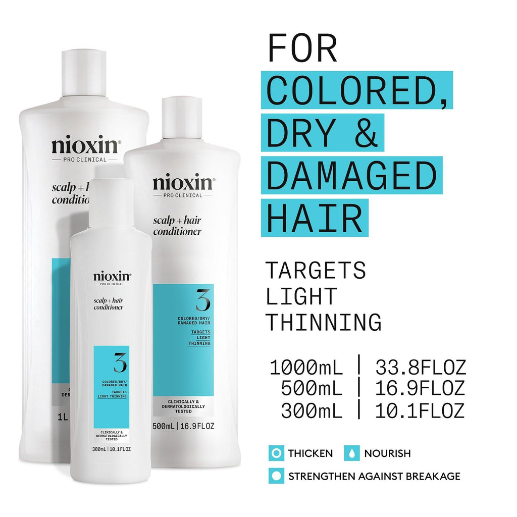 Nioxin System 3 Scalp Care + Hair Conditioner / 10.1OZ thumbnail 5