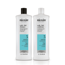 Nioxin System 3 Scalp + Hair Shampoo and Conditioner Liter Duo ($104 Value) / 33.8OZ