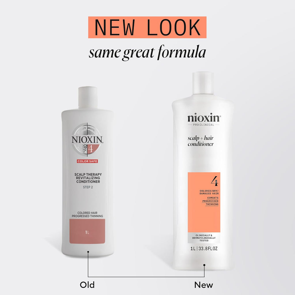 Nioxin System 4 Scalp + Hair Shampoo and Conditioner Liter Duo ($104 Value) / 33.8OZ thumbnail 7